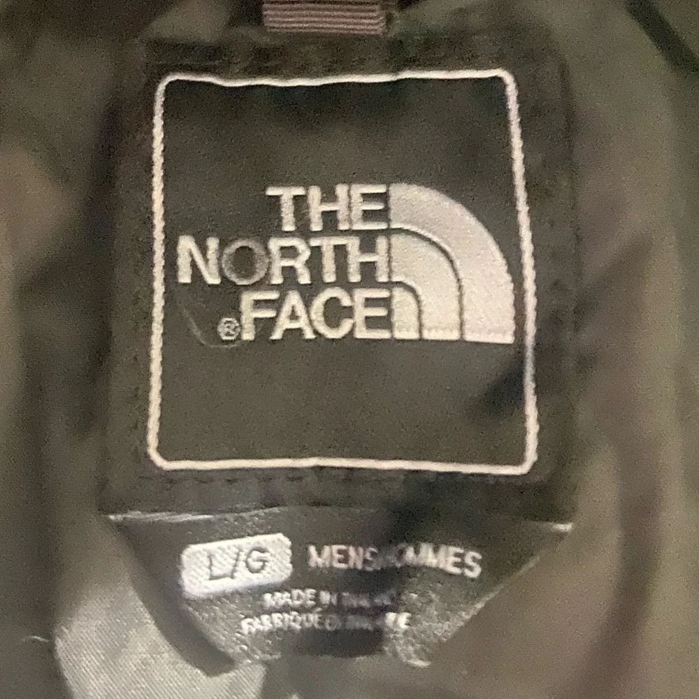 The North Face Hyvent Jacket Men’s Sz L  Green Black Colorblock Retro Nylon Hood